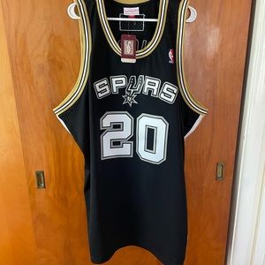 Spurs Mitchell & Ness Manu Ginobli Hardwood Classics Jersey